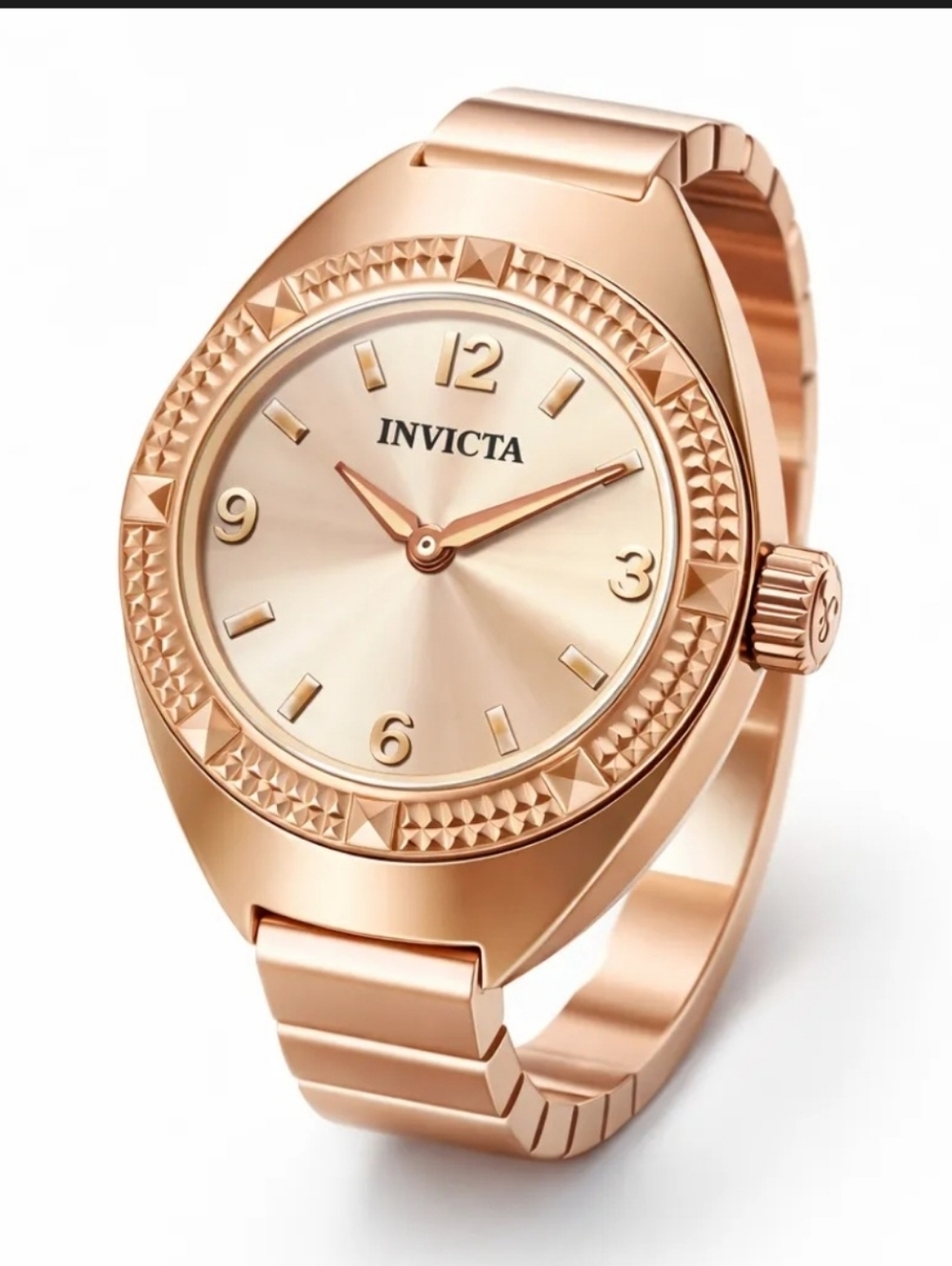 Invicta Angel Mini Musearc Rose Gold Ring Watch NWT